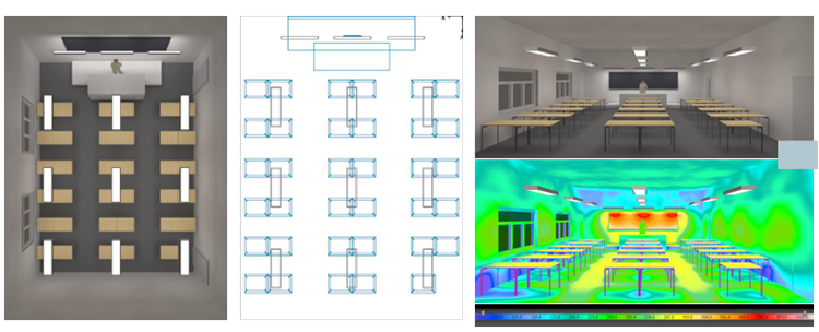 教（jiāo）室照度（dù）模擬設計